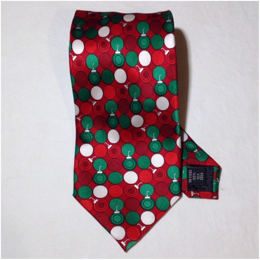 Men's 100% Silk Holidays Neck Tie